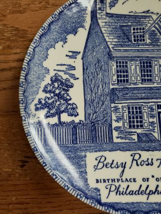 BETSY ROSS HOUSE COLLECTOR PLATE BIRTH PLACE OF 