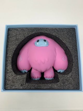 Abominable Toys Chomp Limited Cotton Candy Edition Vinyl Figure In Hand