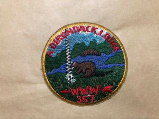 Patch,  Boy Scouts America,  Adirondack Merged Oa Lodge 357,  View Description