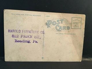Postcard Advertising for F.  A Whitney Carriage Co.  in Reading,  PA.  T7 3