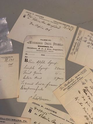 Vintage Prescriptions Papers Wiconisco Pa 4