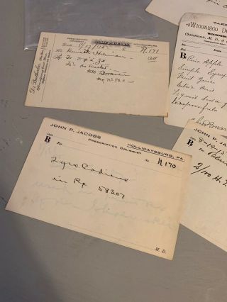 Vintage Prescriptions Papers Wiconisco Pa 5