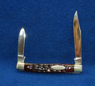 1965 - 69 Case Xx U.  S.  A.  6233 Redbone Two Blade Small Stockman Pen Knife