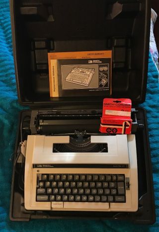 Smith Corona Electra Xt Model 3l Portable Electric Typewriter W/ Case