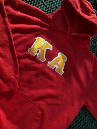Kappa Alpha Order KA hoodie sweatshirt size XL Extra Large heavyweight 3