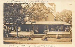Oak Bluffs Ma Hartford Park In 1932 Real Photo Postcard