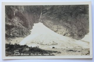 Old Rppc Real Photo Postcard Big 4 Glacier,  Big Four Inn,  Washington