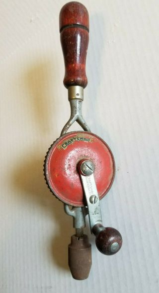Craftsman Vintage Egg Beater Red Hand Drill