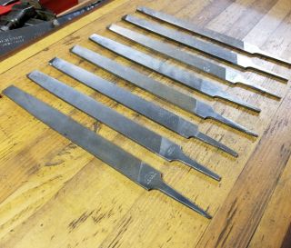 Vintage Metal Files • Antique Machinist Tool Milling Rifler Filing Nicholson Usa