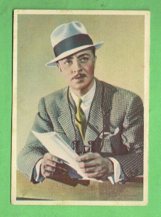 O.  1934 Film Star Cigarette Postcard 2 William Powell