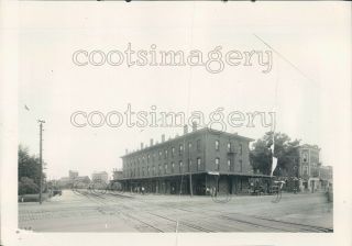 1925 Press Photo Union Pacific Railroad Station Topeka Kansas 1920s
