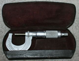 Vintage Brown & Sharpe 13 Micrometer W/starrett Hard Case
