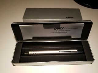 Lamy Ballpoint Pen Needs Ink Refill Metal Case