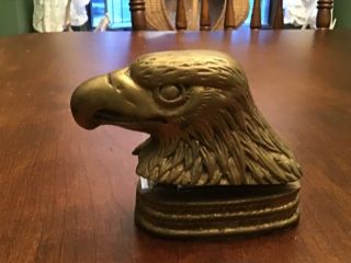Vintage Brass Eagle Head Desk Top Stapler 3