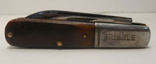 Vintage - John Primble Belknap Hardware - Two Blade - Barlow Pocket Knife - Usa Made