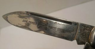 Vintage - John Primble Belknap Hardware - Two Blade - Barlow Pocket Knife - USA Made 4