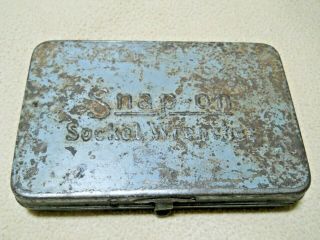 Vintage Snap On Socket Wrenches Empty Tool Box