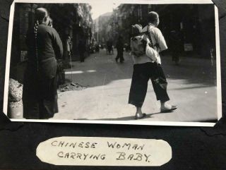 1930s Photograph Chinese Woman With Baby Hong Kong
