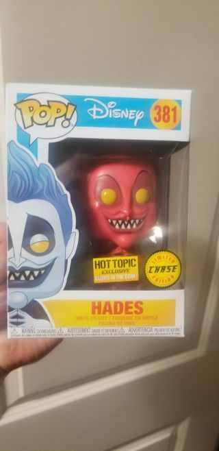 Hades Glow In The Dark Chase Hot Topic Exclusive Disney Funko Pop Figure 381