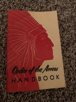 1950 1st Print Order Of The Arrow Boy Scout Handbook For Lodge Officer Member