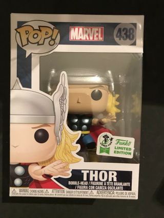 Marvel Funko Pop 2019 Official Sticker Eccc Classic Thor Exclusive Flaws