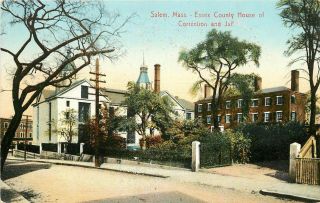 C1910 Postcard; Salem Ma Essex County House Of Corrections And Jail,  Unposted