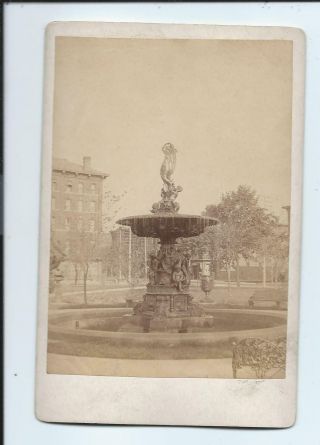 Cabinet Card Rock Island Illinois Ill Il Spencer Square Advertising On Back 2