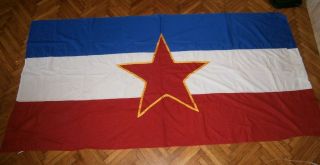 Sfrj Yugoslavia Large State Flag Jugoslovenska Zastava