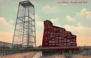 Lps42 Kentucky Coal Mining Breaker And Shaft Postcard