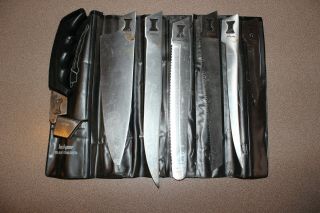 Vintage Kershaw Blade Trader 6 Blade,  Handle Knife Set