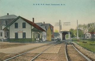 Contoocook Nh – B.  & M.  Railroad Depot - 1910