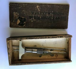Micrometer Depth Gauge,  Brown & Sharpe,  No 605