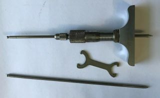Micrometer depth gauge,  Brown & Sharpe,  No 605 4