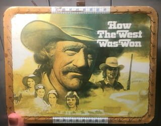 1978 Western • How The West Was Won • Steel Lunchbox,  Plastic Thermos‼️tv