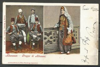 1900s Albania Albanian Costumes Ppc