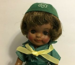 Vintage Black Girl Scout Doll - Fluffy - Very Cute