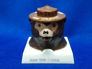 Smokey Bear Says " Snuffit " Magnetic Dash Ashtray From Nine Mile Cabins