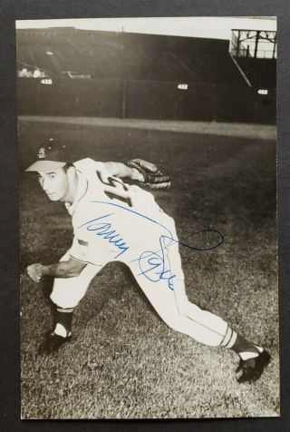 Tommy Byme.  - St.  Louis Cardinals Baseball Player - Autographed 1950 