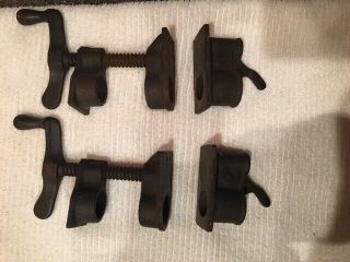 Pipe Clamps,  Vintage Cast Iron,  Craftsman 7346 - 4,  Use With 3/4 Ips Threaded Pipe