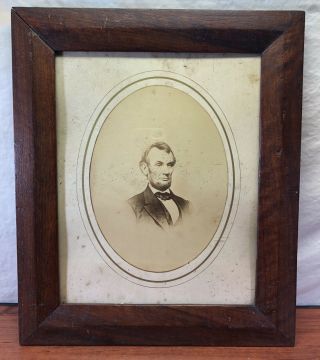 Old Antique 1800’s Civil War President Abraham Lincoln Cdv Cabinet Card