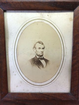 Old Antique 1800’s Civil War President Abraham Lincoln CDV Cabinet Card 5