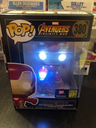 Funko Pop Marvel Avengers 3 Infinity War Iron Man Light Up Tony Stark 380