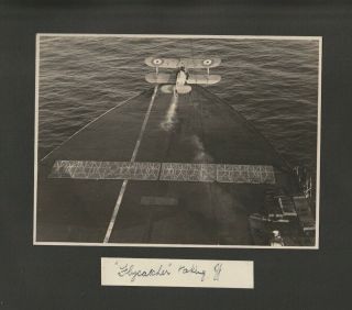 H.  M.  S.  Hermes,  Aircraft Flycatcher Taking Off.  1930 Photograph