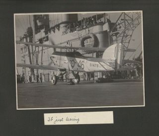 H.  M.  S.  Hermes,  Aircraft Fairey 3f Just Leaving.  1930 Photograph