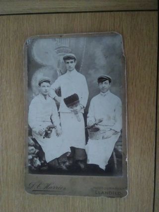 Victorian Photograph Of Three Painters And Decorators,  Welsh Photographer