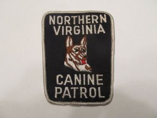 Virginia Northern K - 9 Unit Patrol Patch Old Cheese Cloth