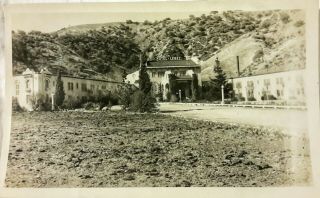Vintage Old Photo Of Extinct Burned Hotel Lebec Kern County California History