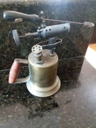 ANTIQUE vintage Brass blow torch Otto Bernz Rochester NY 2