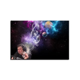 elon musk smoking poster - Starman poster - Space Exploration 4