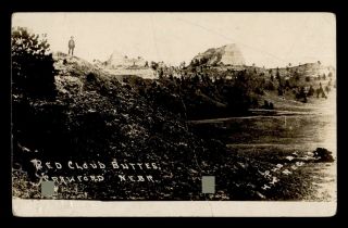 Vintage Azo Rppc Crawford Ne Nebraska Red Cloud Buttes Real Photo 66011